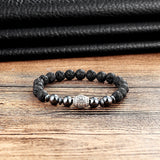Natural Mantra Stone Wristband