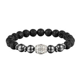 Natural Mantra Stone Wristband