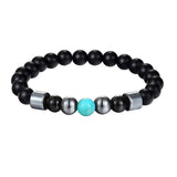 Black Pearl Stone Wristband