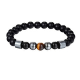 Black Pearl Stone Wristband